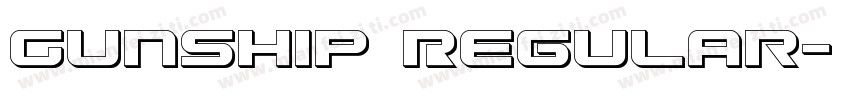 Gunship Regular字体转换